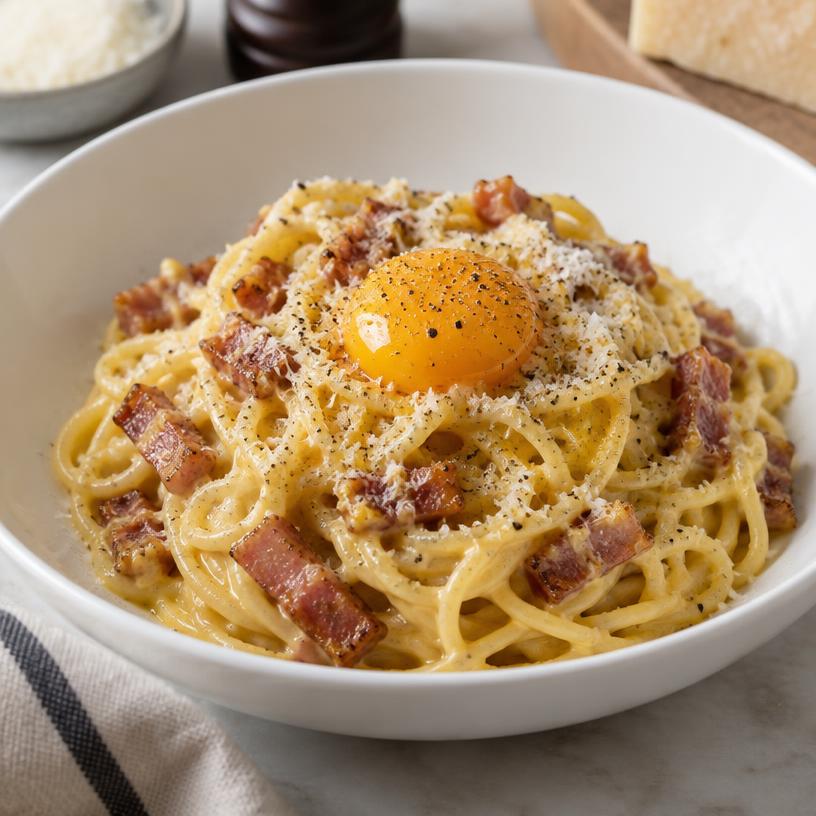 Pasta Carbonara – finished dish