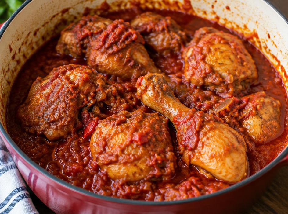 Nigerian Chicken Stew – finished dish