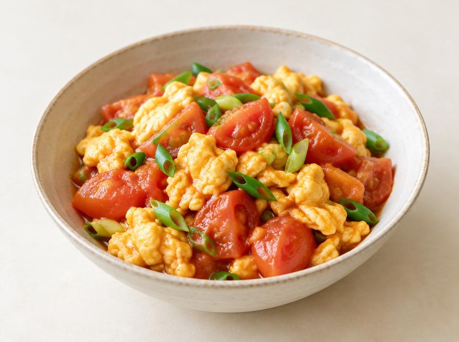 Tomato Egg Stir Fry – finished dish